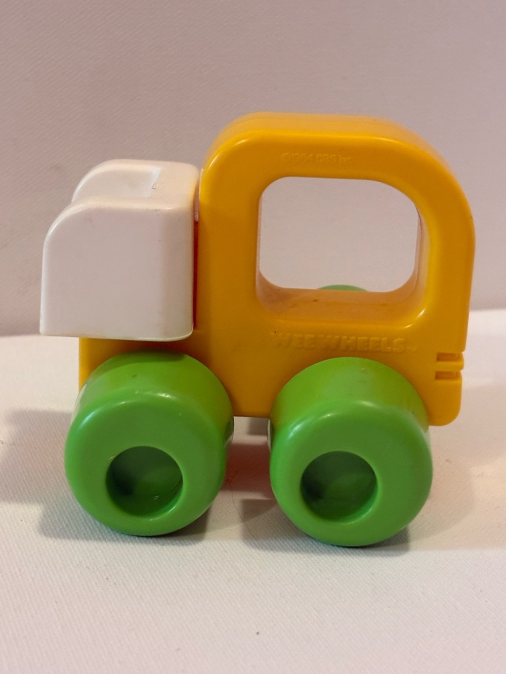 Vintage 1984 Playskool Wee Wheels Dump Truck Baby Rattle Infant Toybabies gift